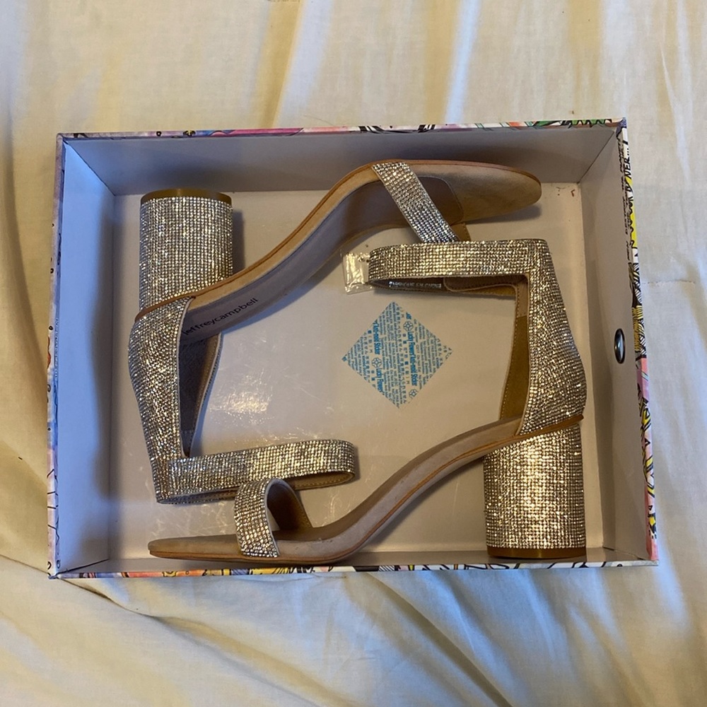 Jeffrey Campbell sparkly 3in heel